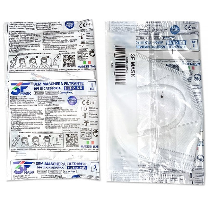 3FMASK SEMIMAS FFP2 NR BIANCA