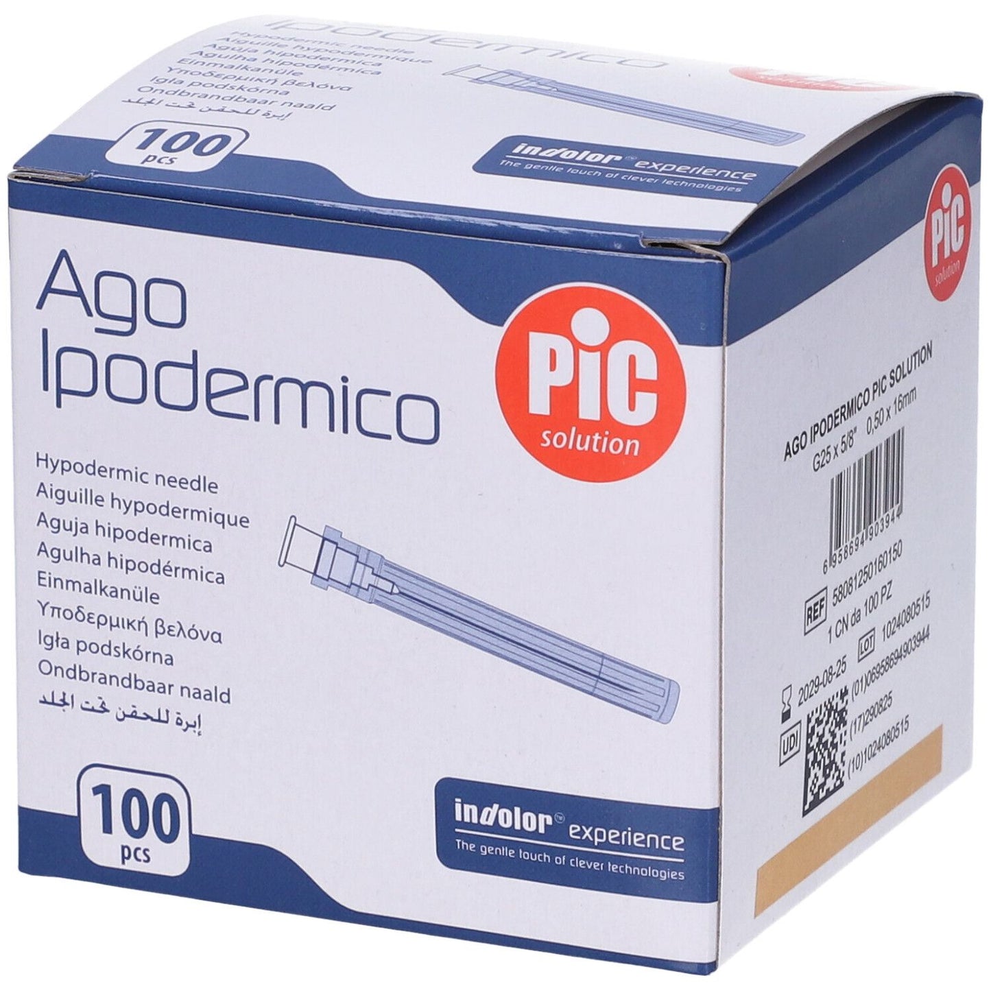 PIC AGO IPODERMICO G25 5/8