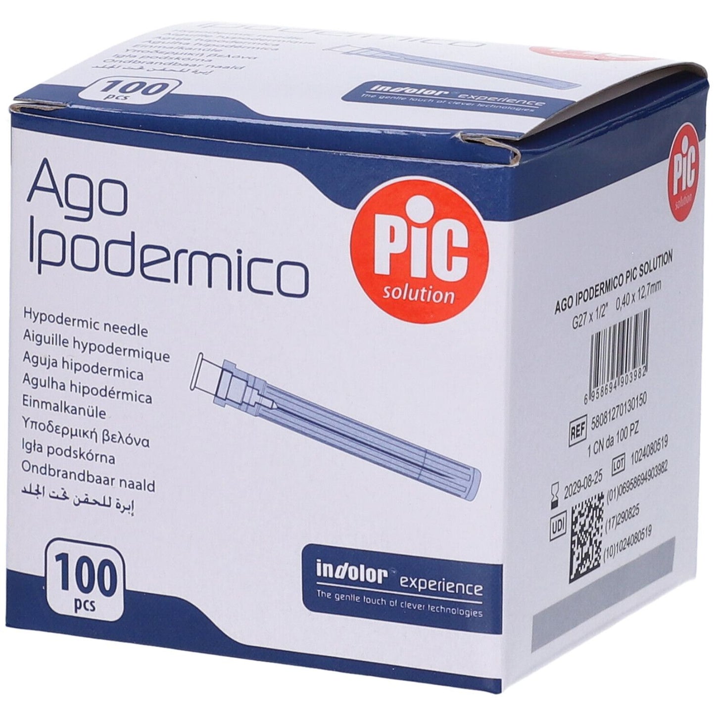 PIC AGO IPODERMICO G27 1/2