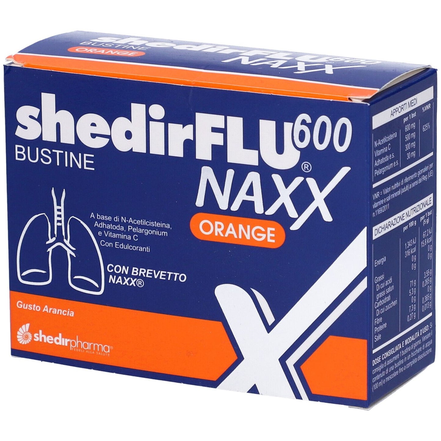 SHEDIRFLU 600 NAXX ARA 20BUST
