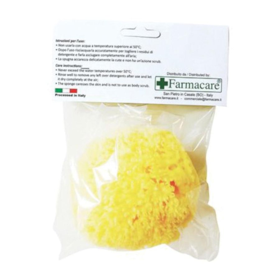 FARMACARE Spugna Naturale Fori Larghi n.8