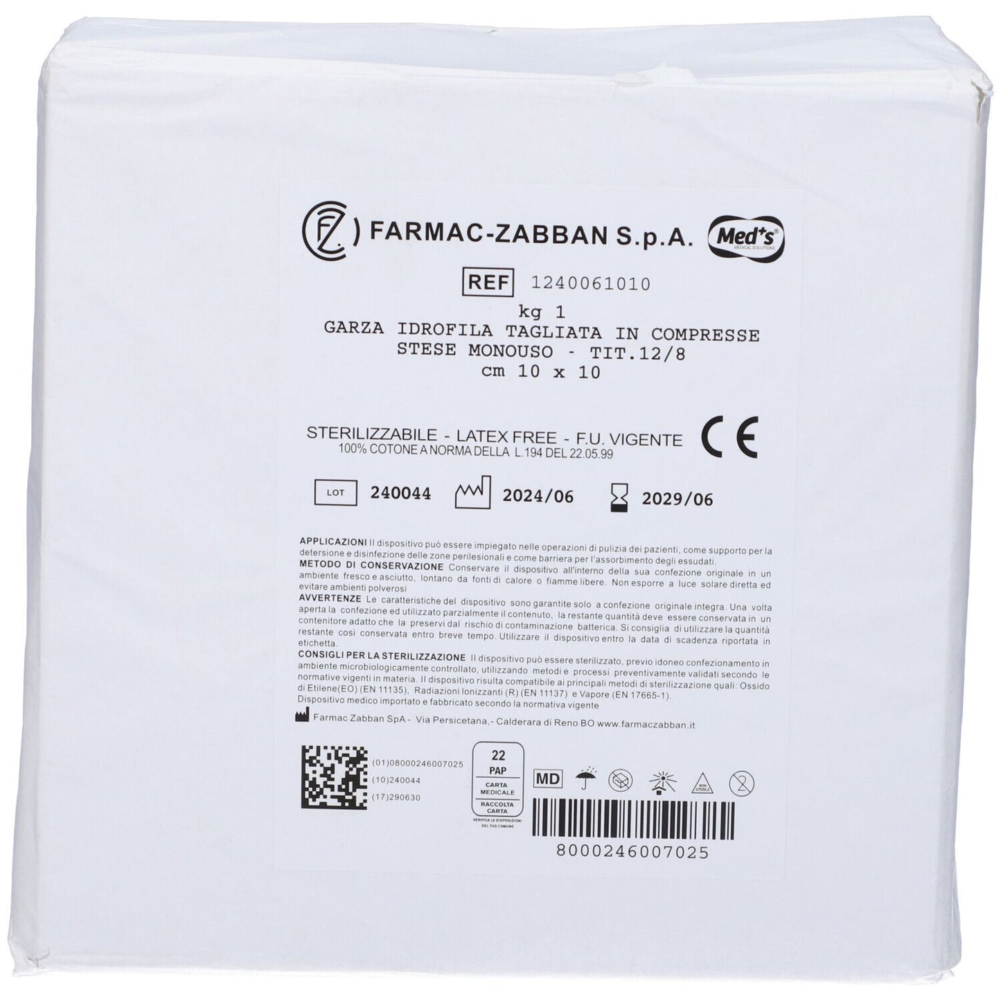 FARMAC-ZABBAN Garza 10x10 12/8 1Kg