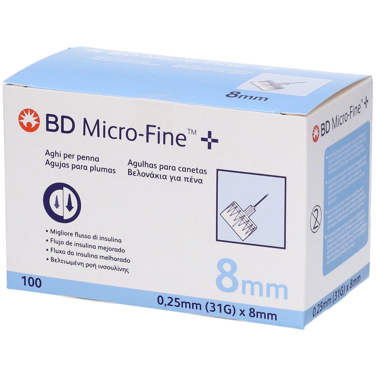 BD-AGO PEN 31G X8MM 100PZ