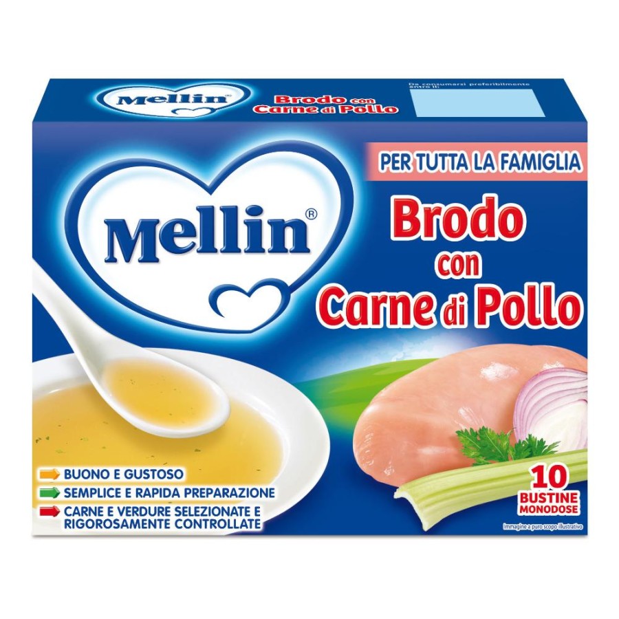 MELLIN Brodo Pollo 10 Buste 5g