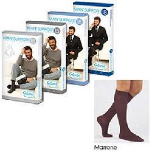 GLORIA MAN 18 Gambaletto Cot.4 Marrone