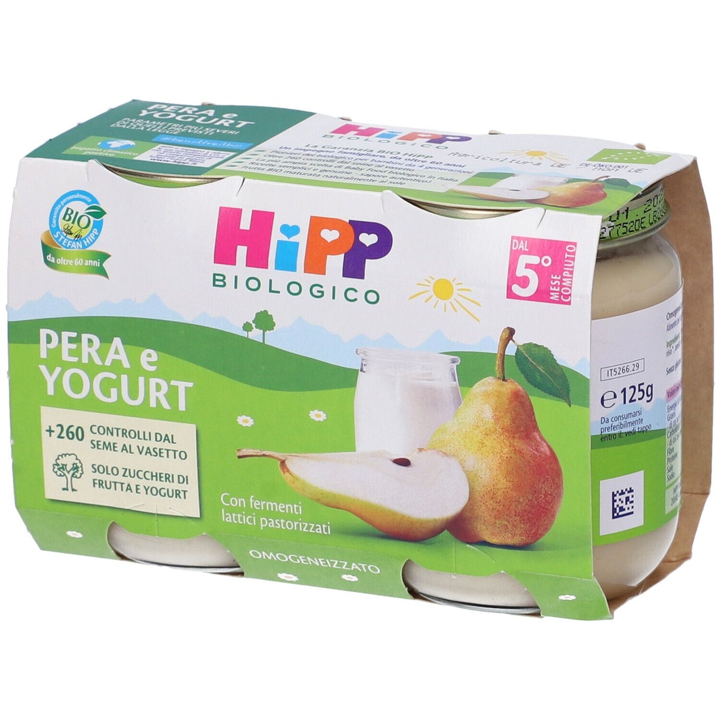 906395138 - HIPP BIO OMOG PERA/YOGURT2X125