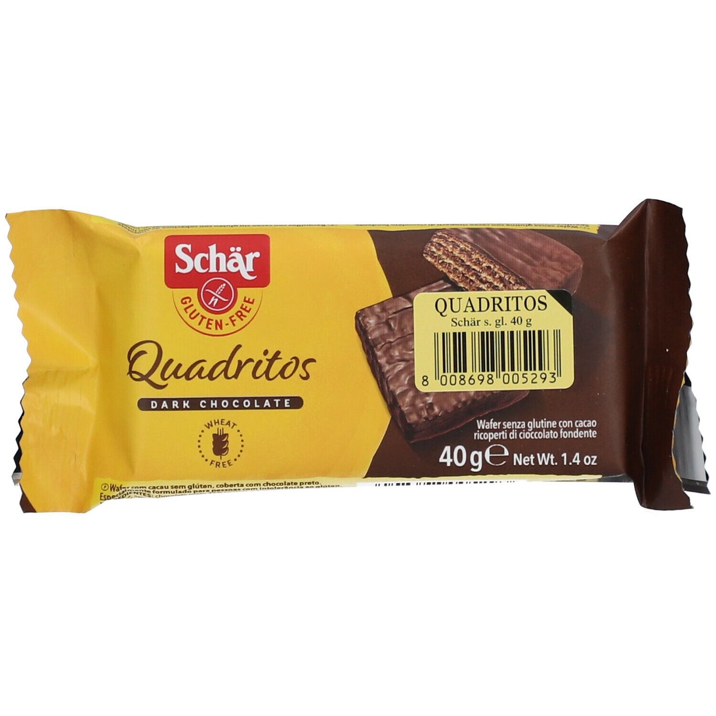 910819642 - SCHAR BISC QUADRITOS WAFER 40G