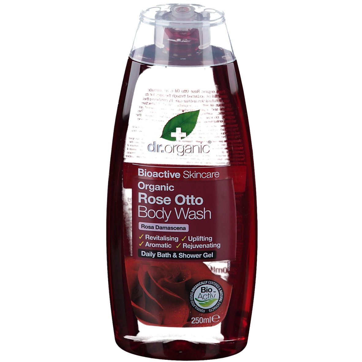921086690 - DR ORGANIC ROSE BODY WASH250ML