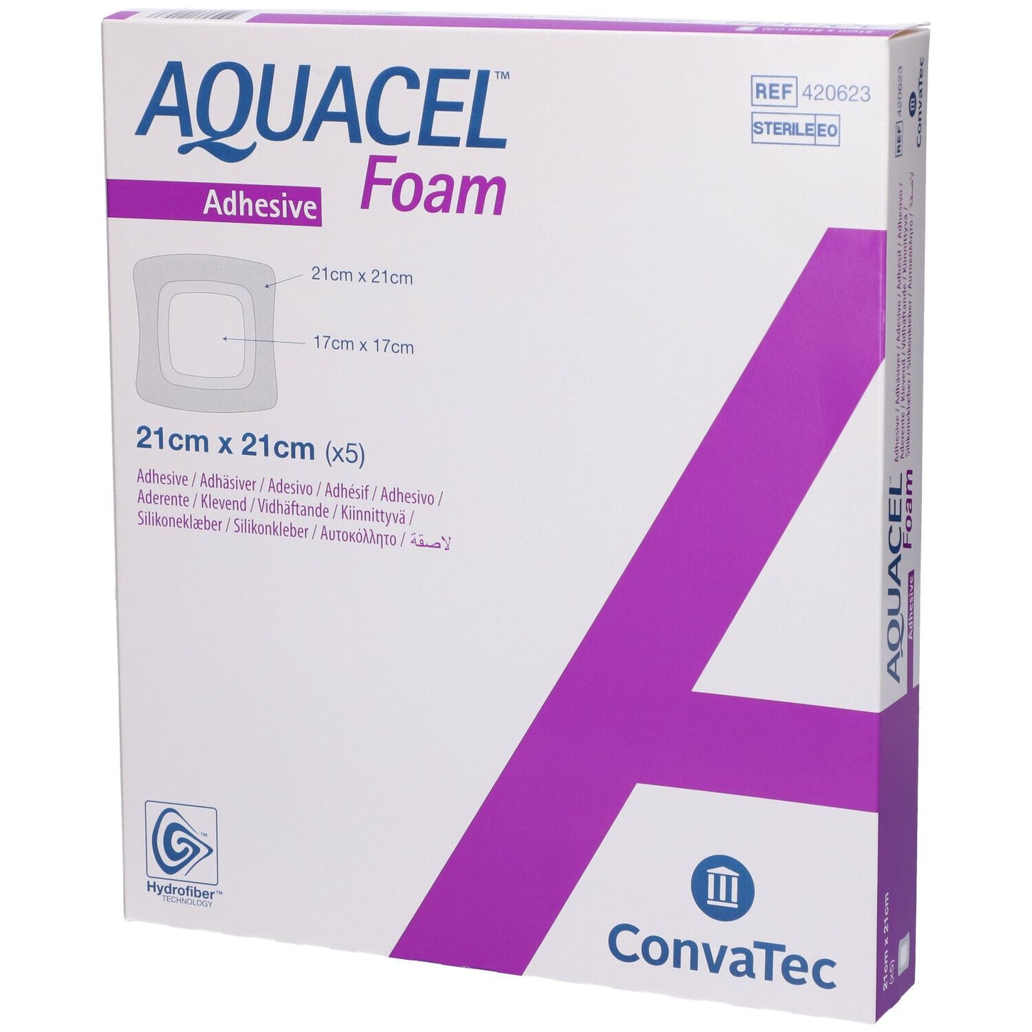 AQUACEL FOAM ADH 21X21 5PZ