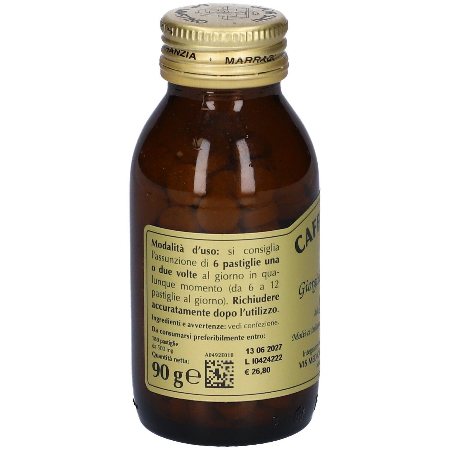 923525392 - CAFFE VERDE 90G PASTIGL180
