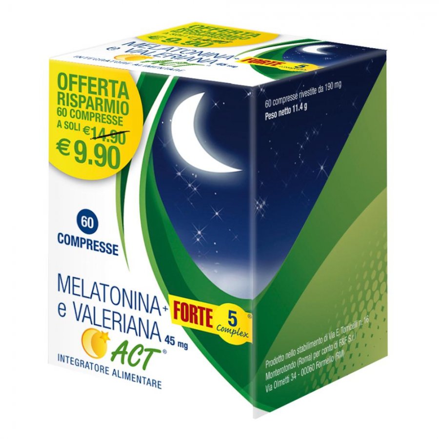 MELATONINA ACT +VAL+FT5C 60CPR