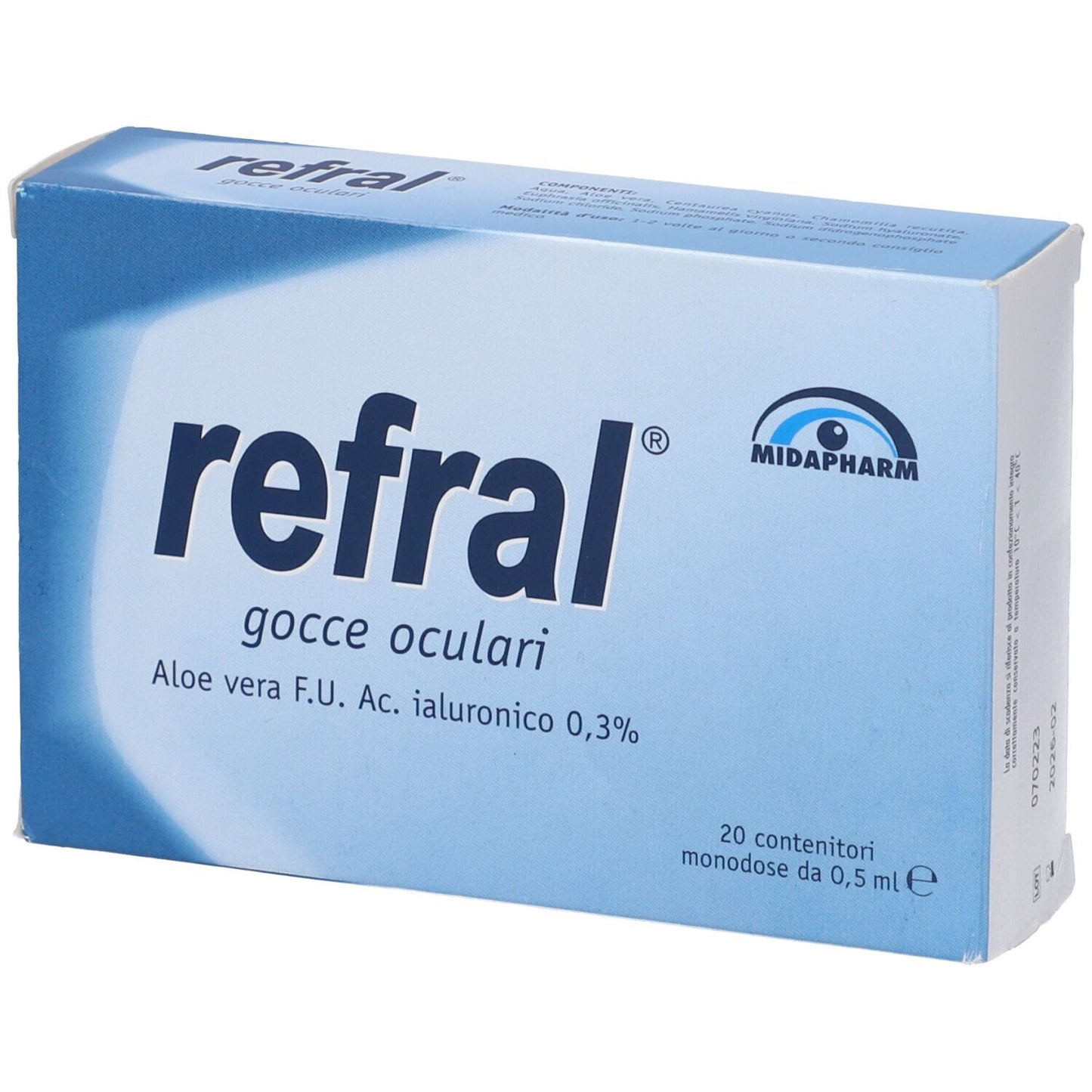 REFRAL Mono Gtt Oculari 20x0,5ml