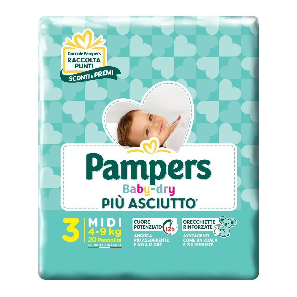 927135638 - PAMPERS BD DOWNCOUNT MIDI 20PZ