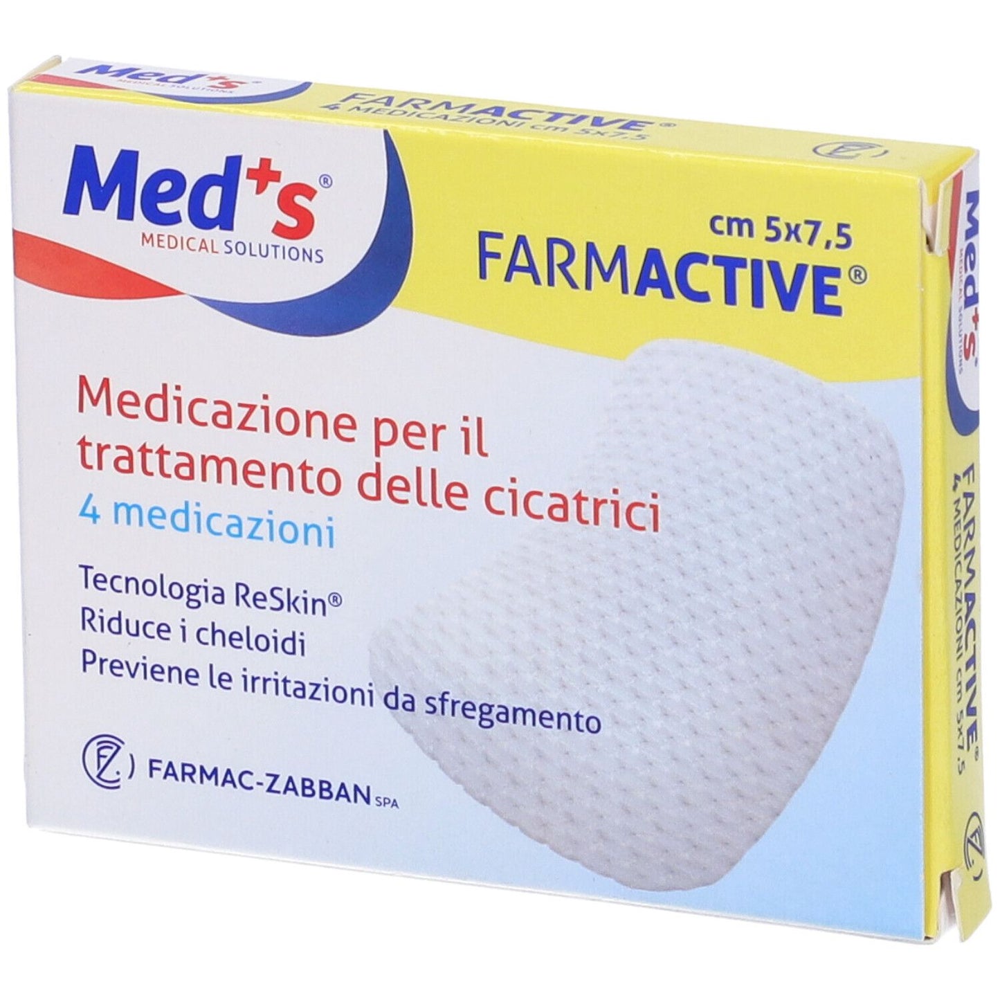 FARMACTIVE CICATRICI 5X7,5 4PZ