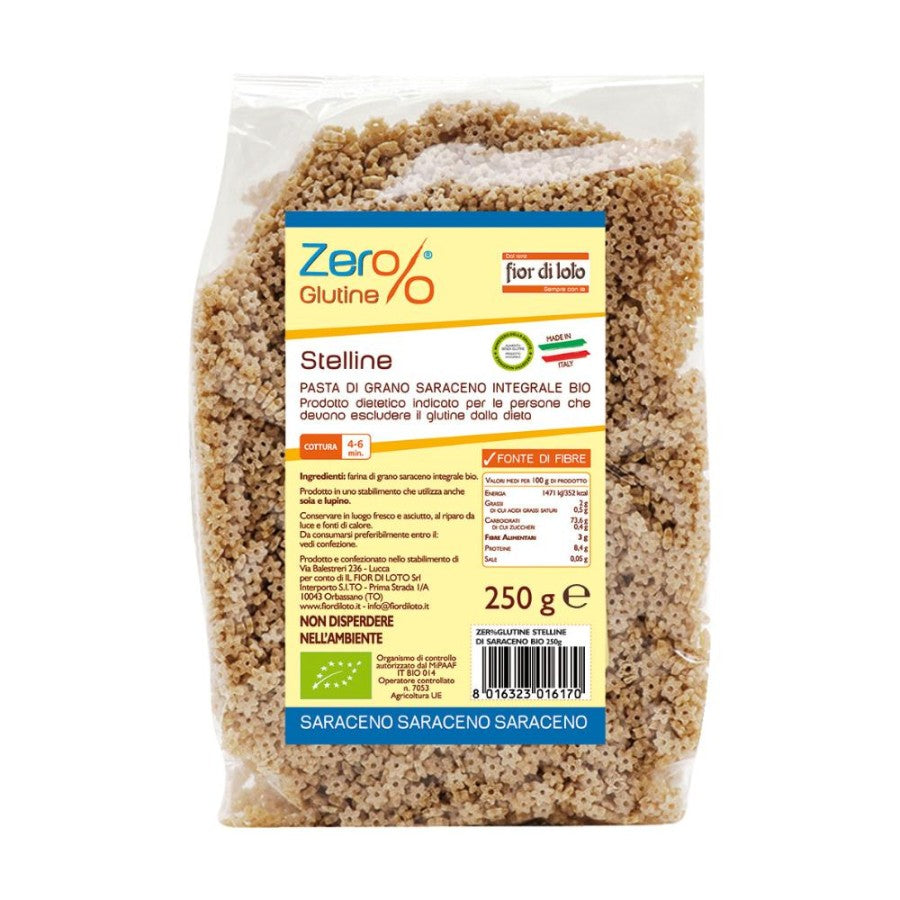 ZERO % GLUTINE Pasta Grano Saraceno Stelline 250g