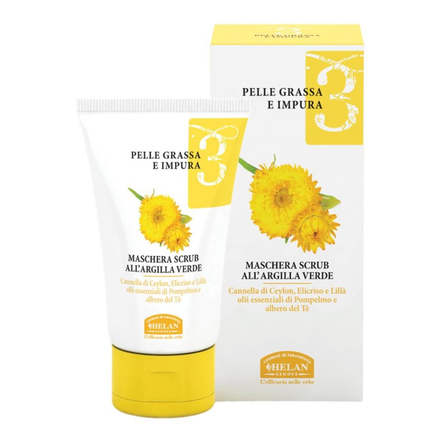 HELAN LINEA 3 Maschera Scrub Argilla Verde