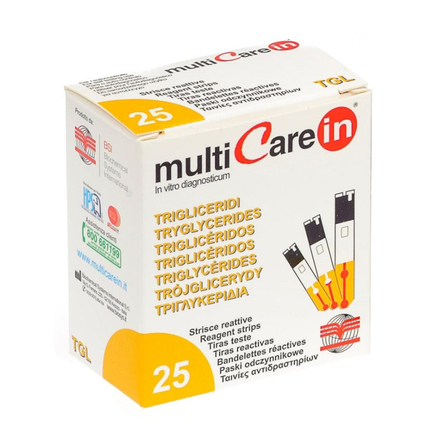 MULTICARE IN Trigliceridi 25 Strisce