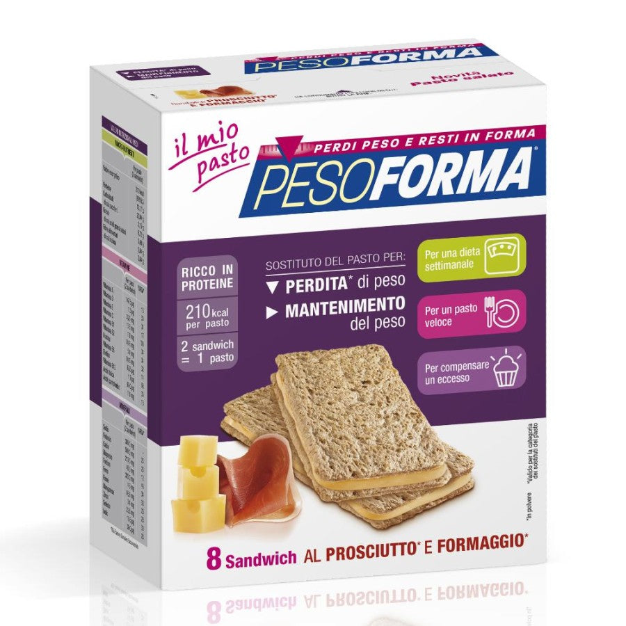 PESOFORMA Sandwich Prosciutto Formaggio 8pz