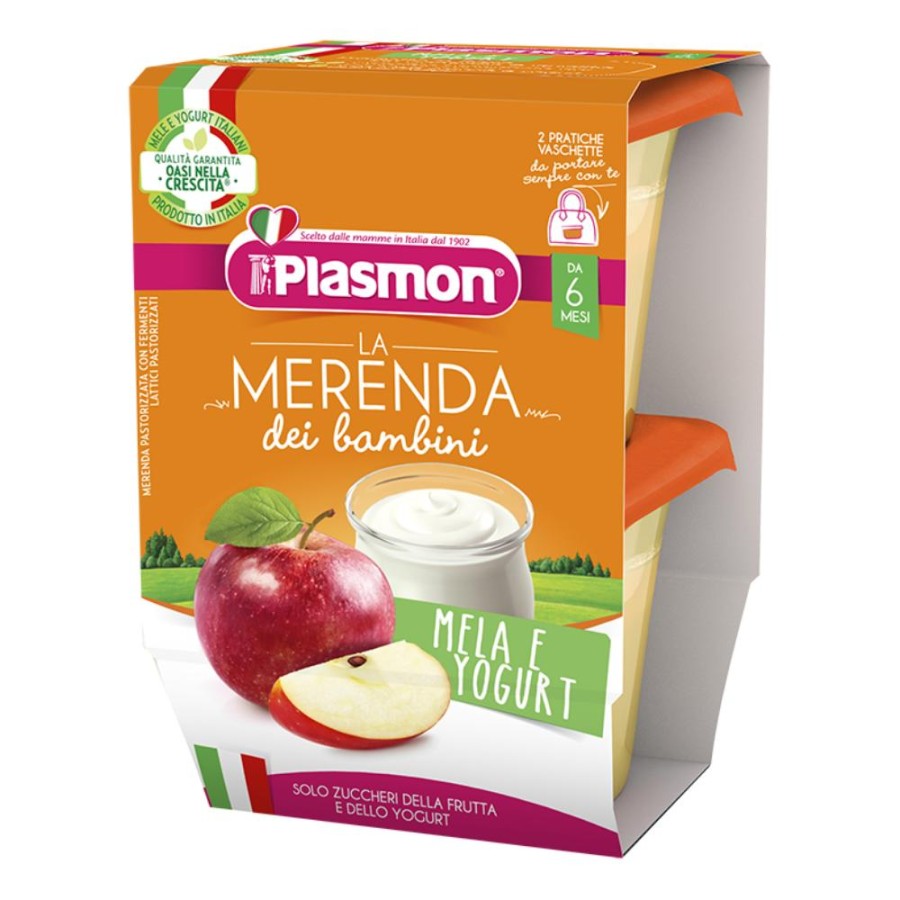PLASMON Omog.Sapori Natura Mela/Yog.2x120g