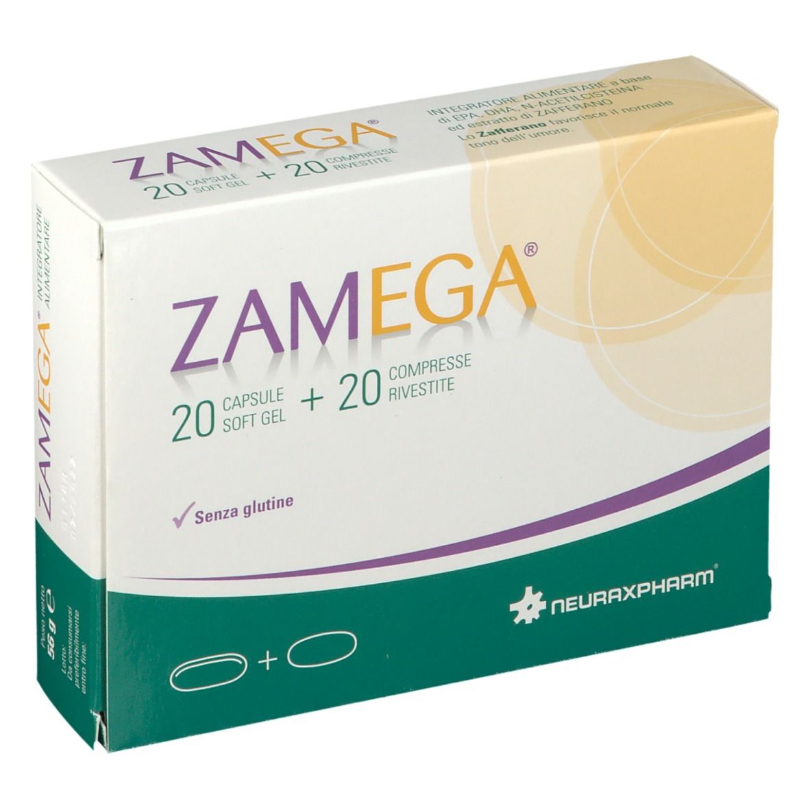 ZAMEGA 20CPS SOFTGEL+20CPR RIV