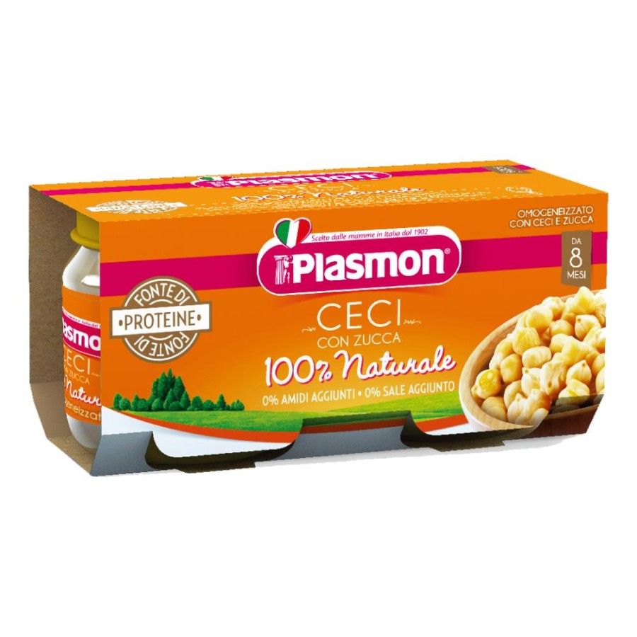 PLASMON Omog.Zucca/Ceci 2x80g