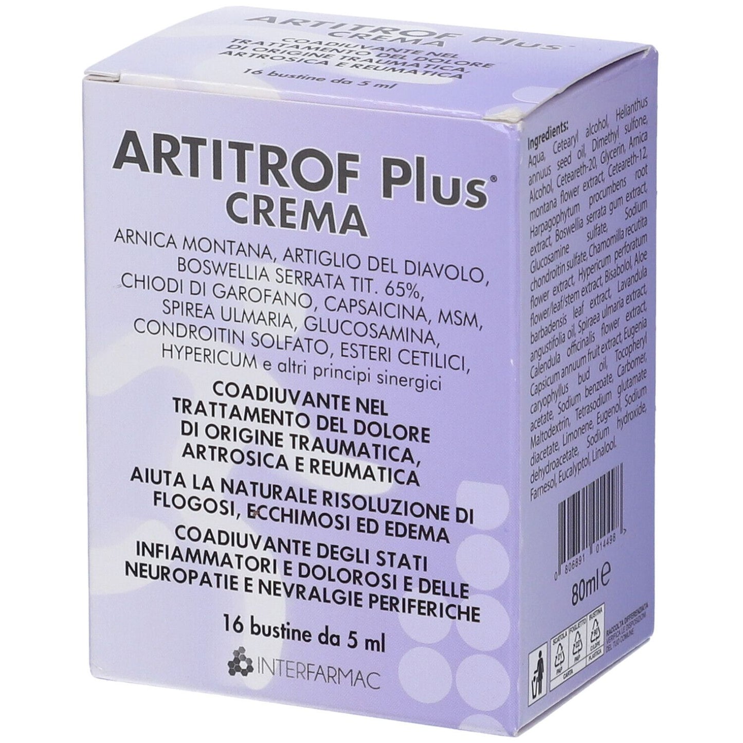 ARTITROF PLUS CREMA 16BUST 5ML