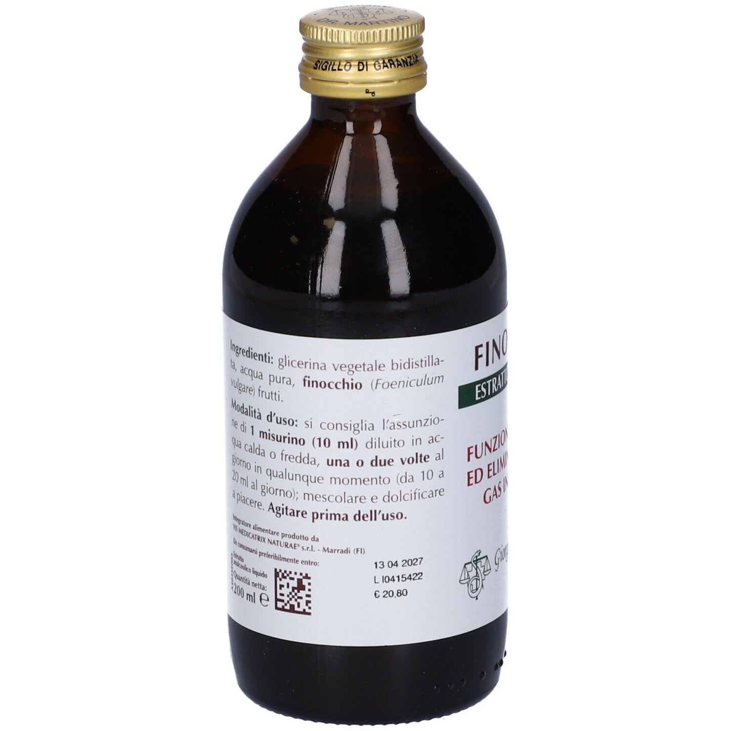 970523938 - FINOCCHIO ESTR INTEGRALE 200ML