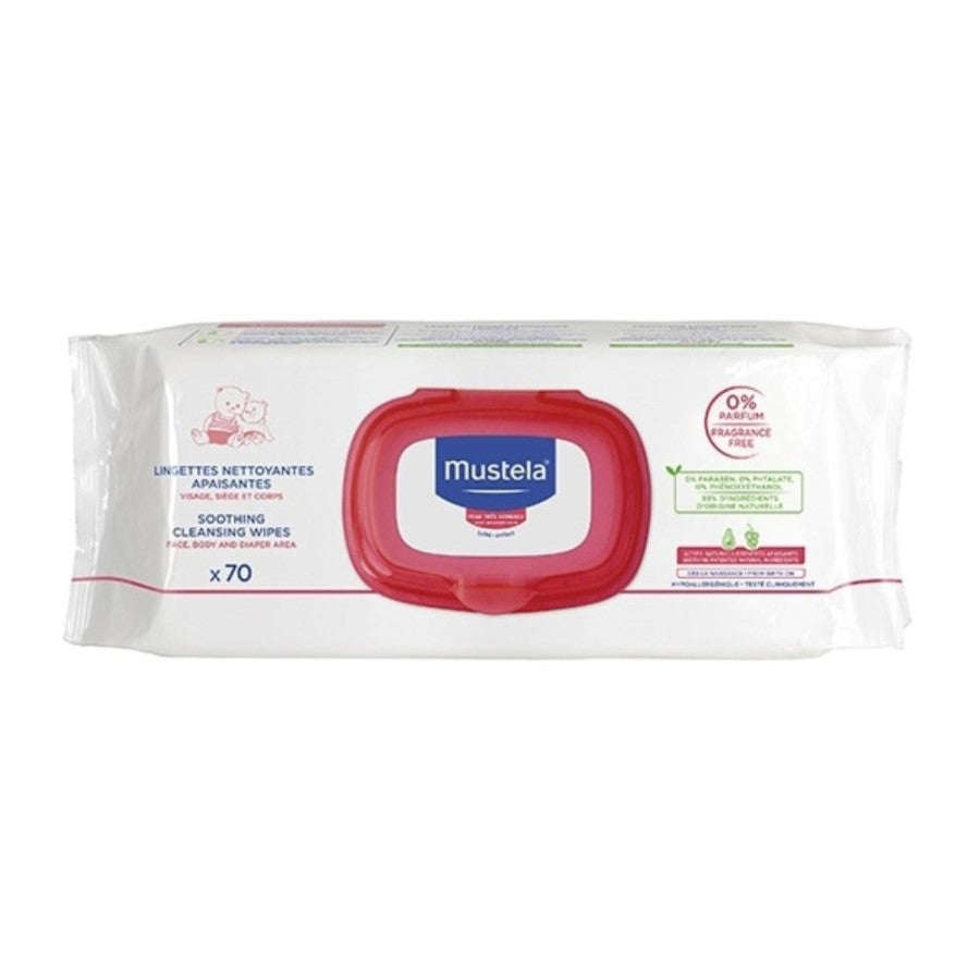 MUSTELA Salviette Detergenti Lenitive 70pz