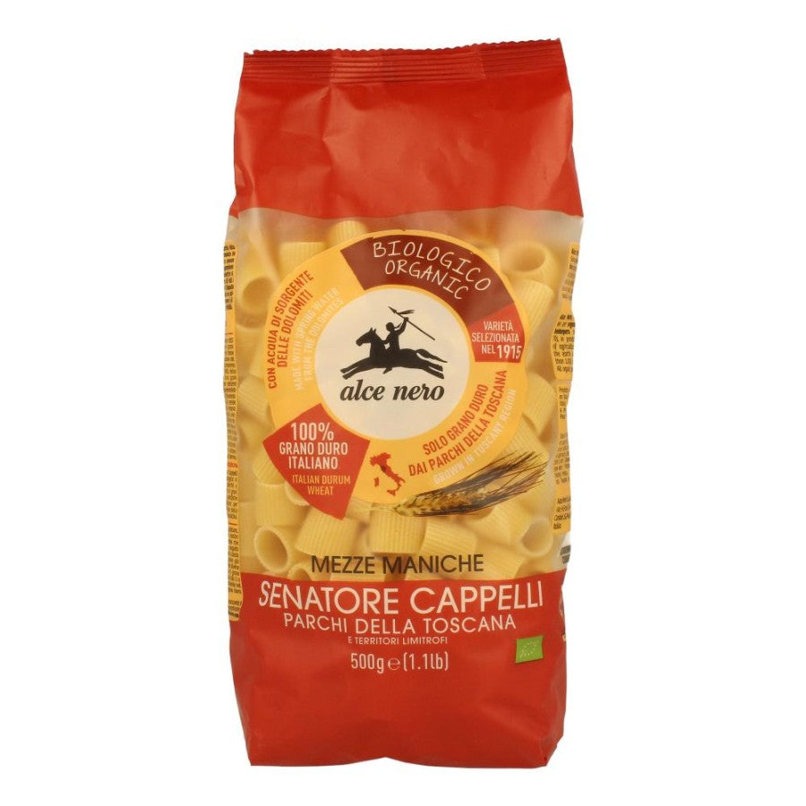 ALCE NERO Pasta Mezze Maniche Semola Sen Cappelli