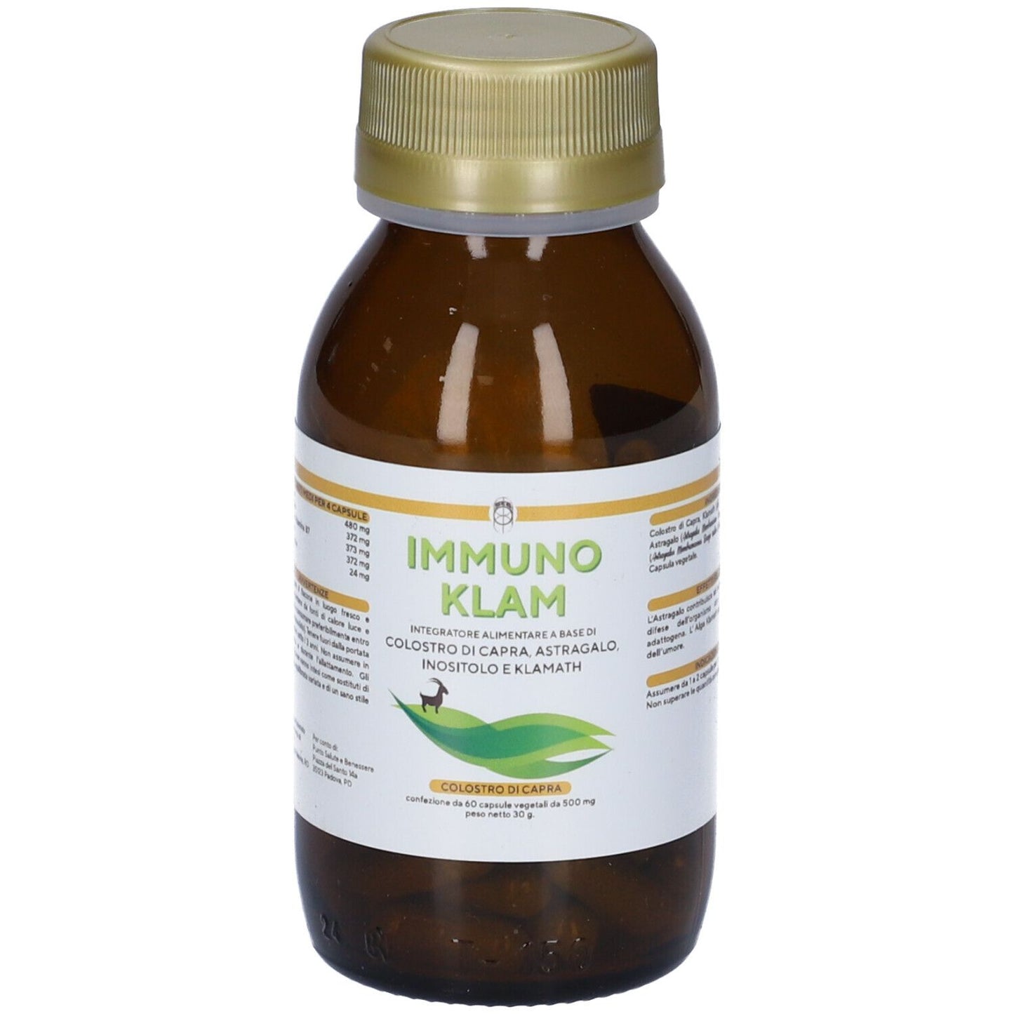 IMMUNO KLAM COLOSTRO CAPR60CPS