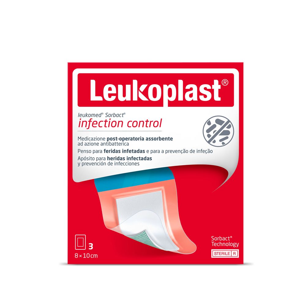 LEUKOMED SORBACT 8X10CM