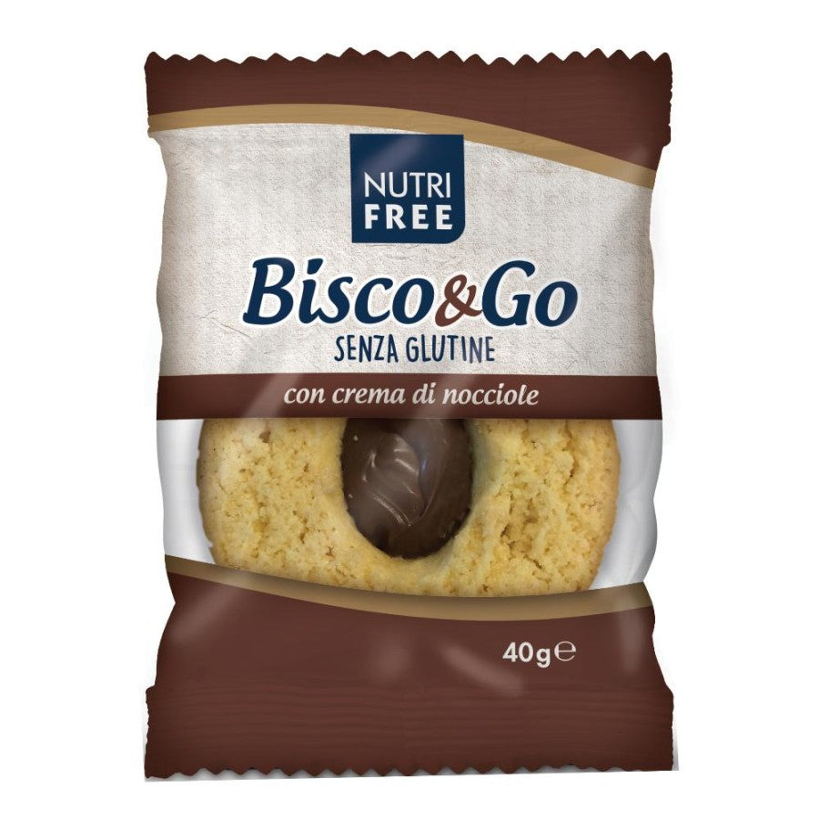 NUTRIFREE Bisco & Go con Crema di Nocciole 40g