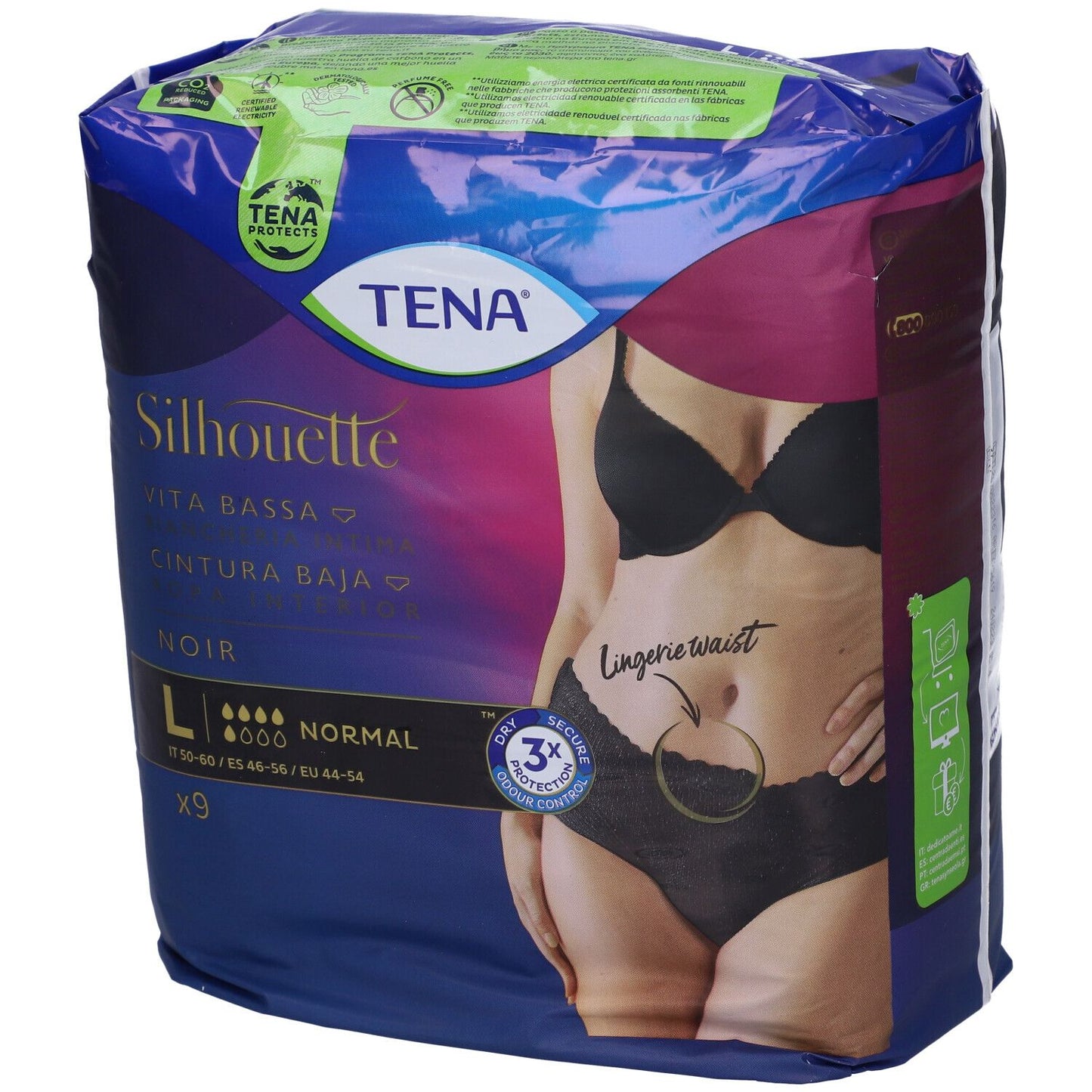 977700018 - TENA SILHOUETTE NOIR L 9PZ