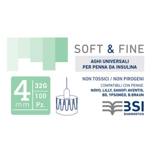 SOFT&FINE Ago Insulina 32g 4mm100pz