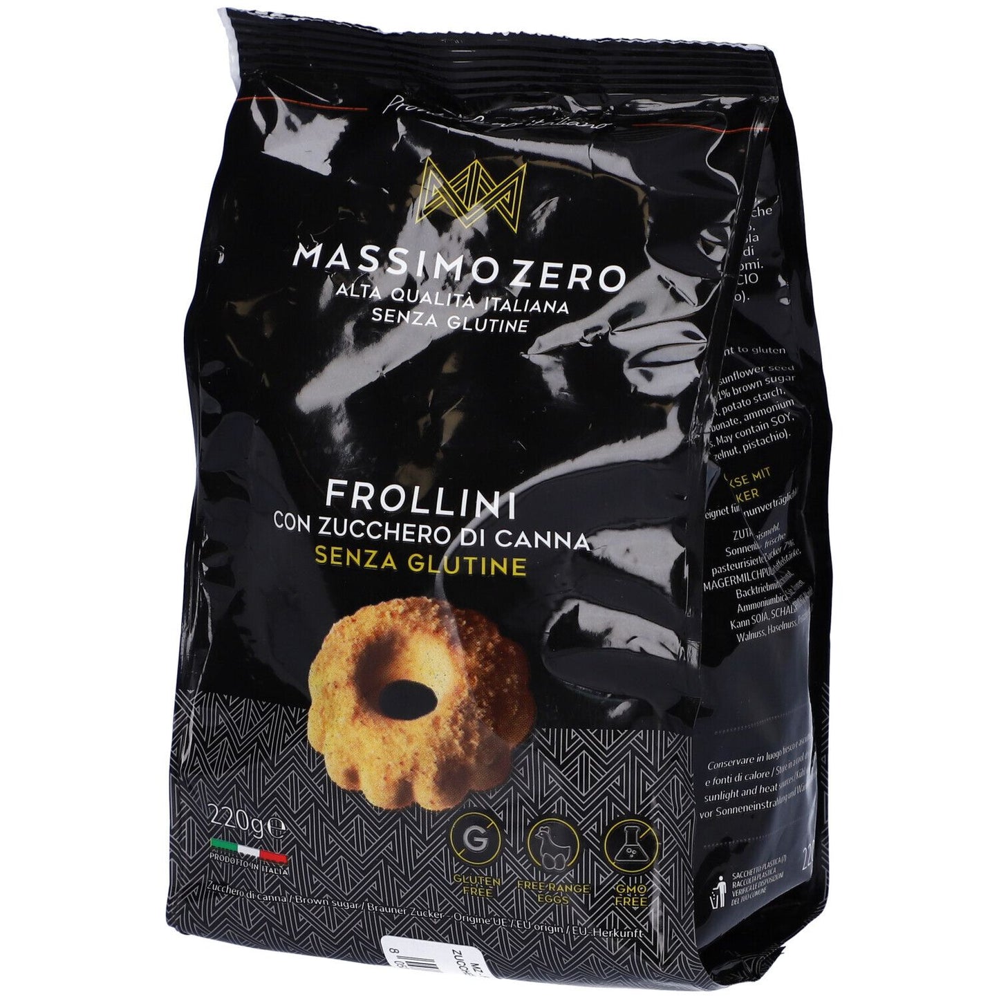 MASSIMO ZERO Frollini con Zucchero di Canna 220g