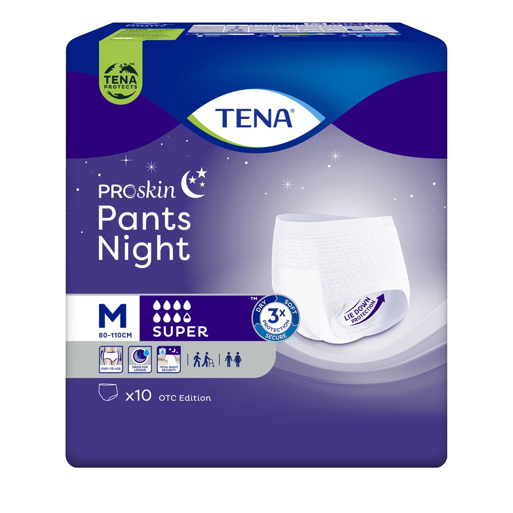 TENA PANTS NIGHT M 10PZ 3572