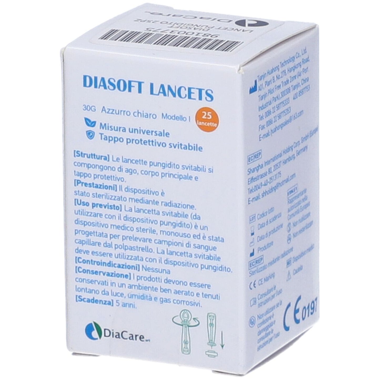 DIASOFT LANCET PUNGIDITO 25PZ