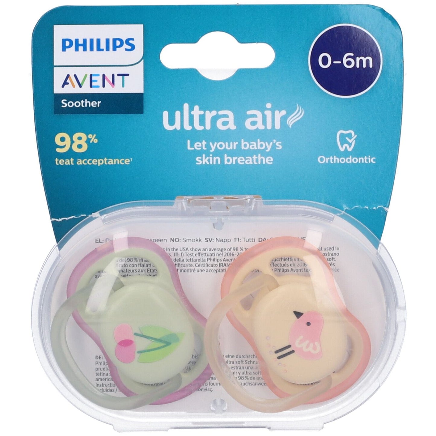 AVENT Succh.U-Air Girl 0-6m 2p