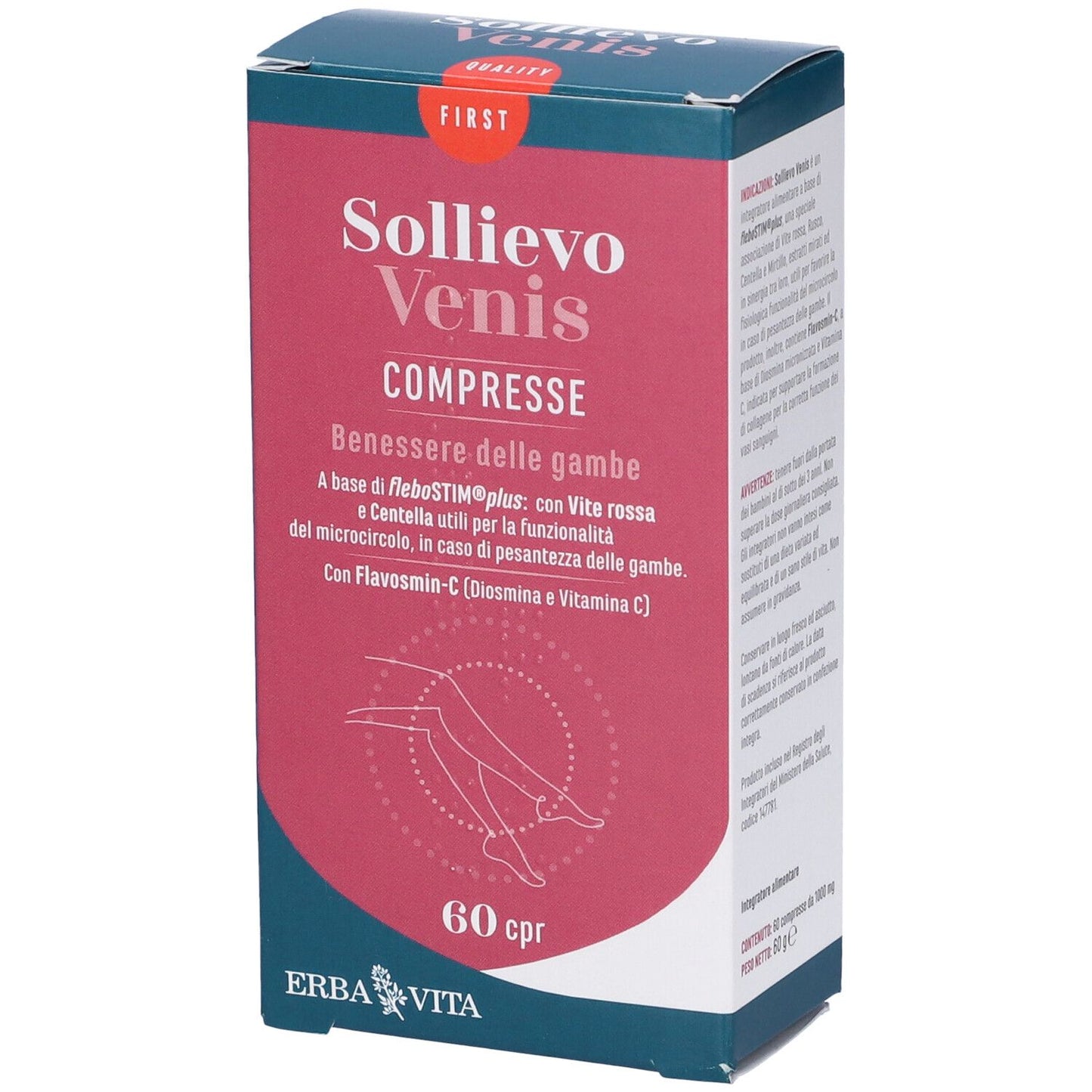 SOLLIEVO VENIS PLUS 60CPR EBV