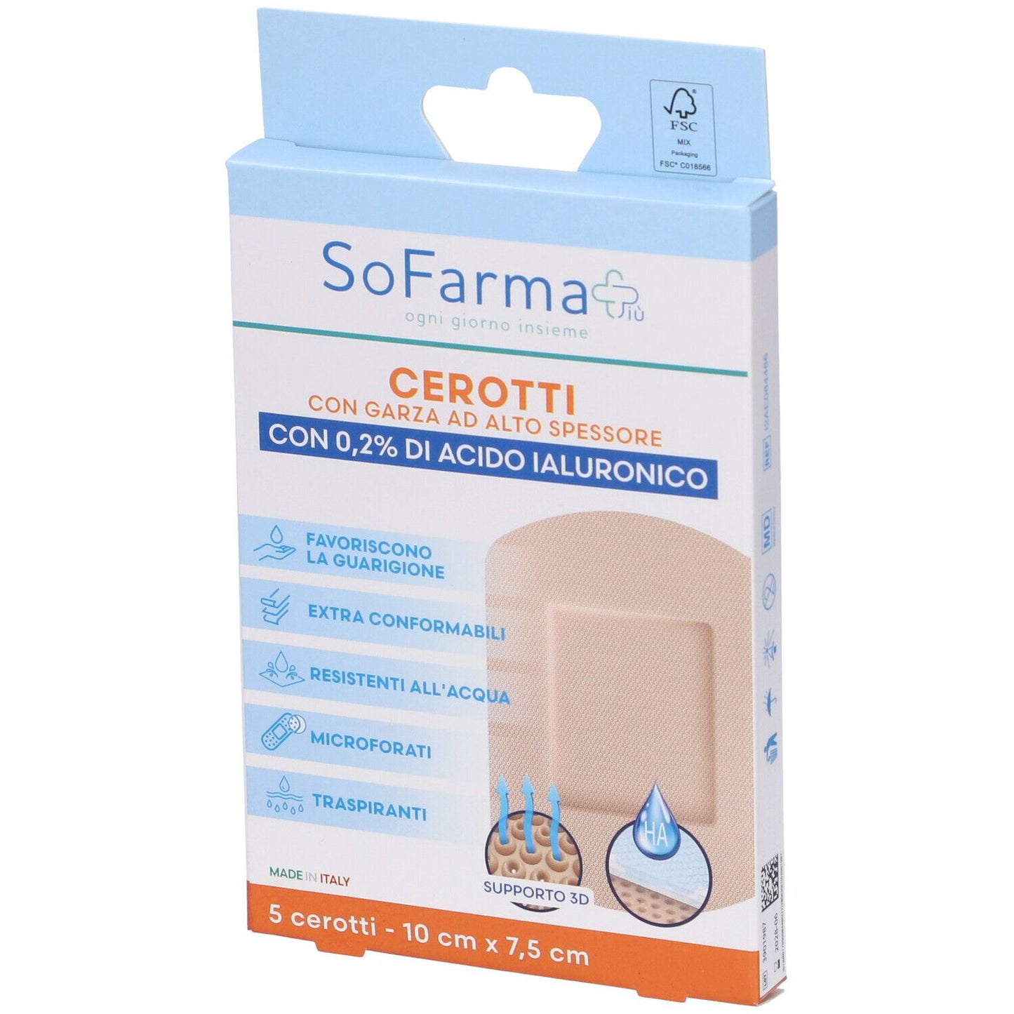 SF+ CER CICATRIZZANTE 10X7,5 5P