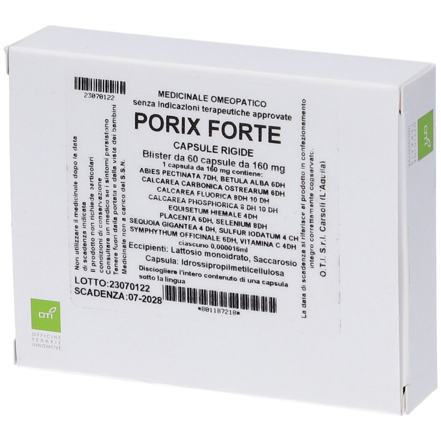 PORIX FORTE COMPOSTO 60CPS