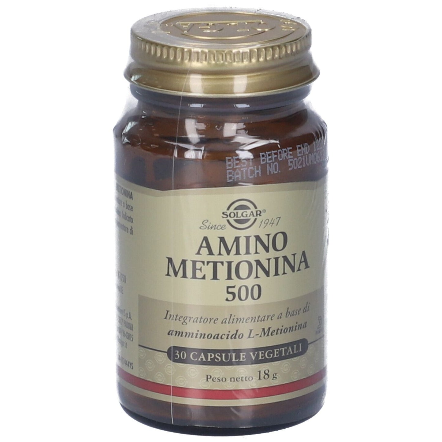 AMINO METIONINA 500 30CPS N/F