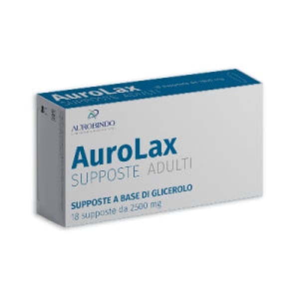 Aurolax 2500 mg - 18 supposte per il benessere intestinale