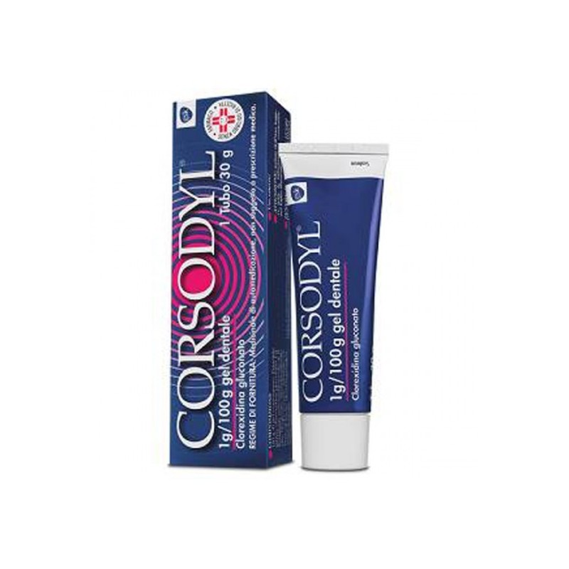 CORSODYL GEL DENT 30G 1G/100G