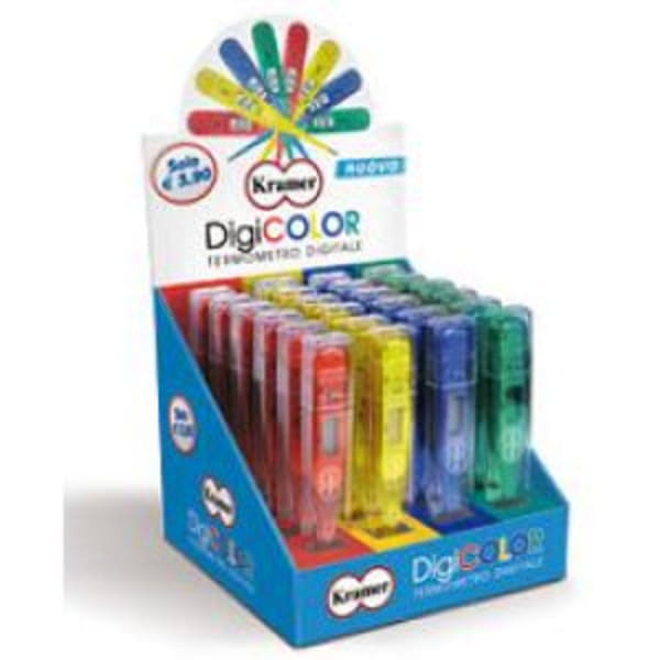 Termometro Digicolor Flex Azzurro per uso domestico