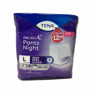 TENA PANTS NIGHT L 10PZ