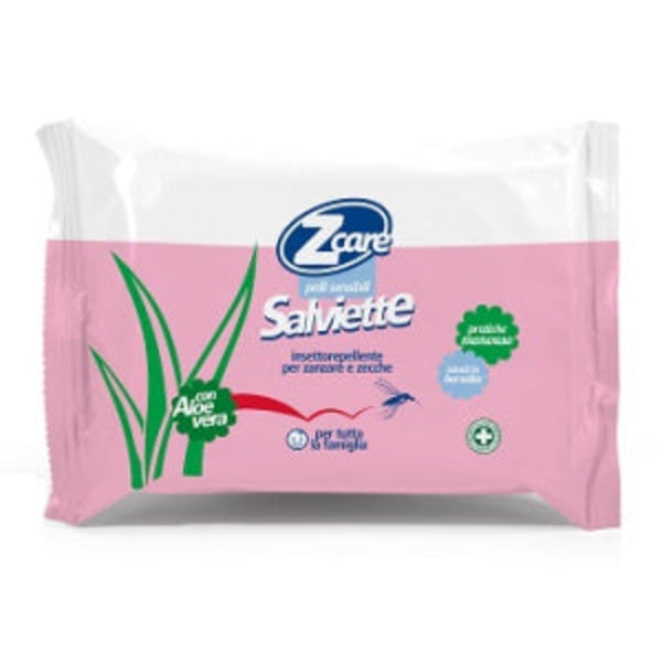 Zcare salviettine per pelli sensibili - confezione da 15 unità
