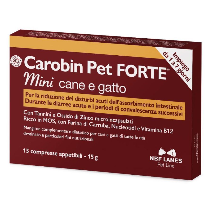 CAROBIN PET FORTE MINI 15 CPR