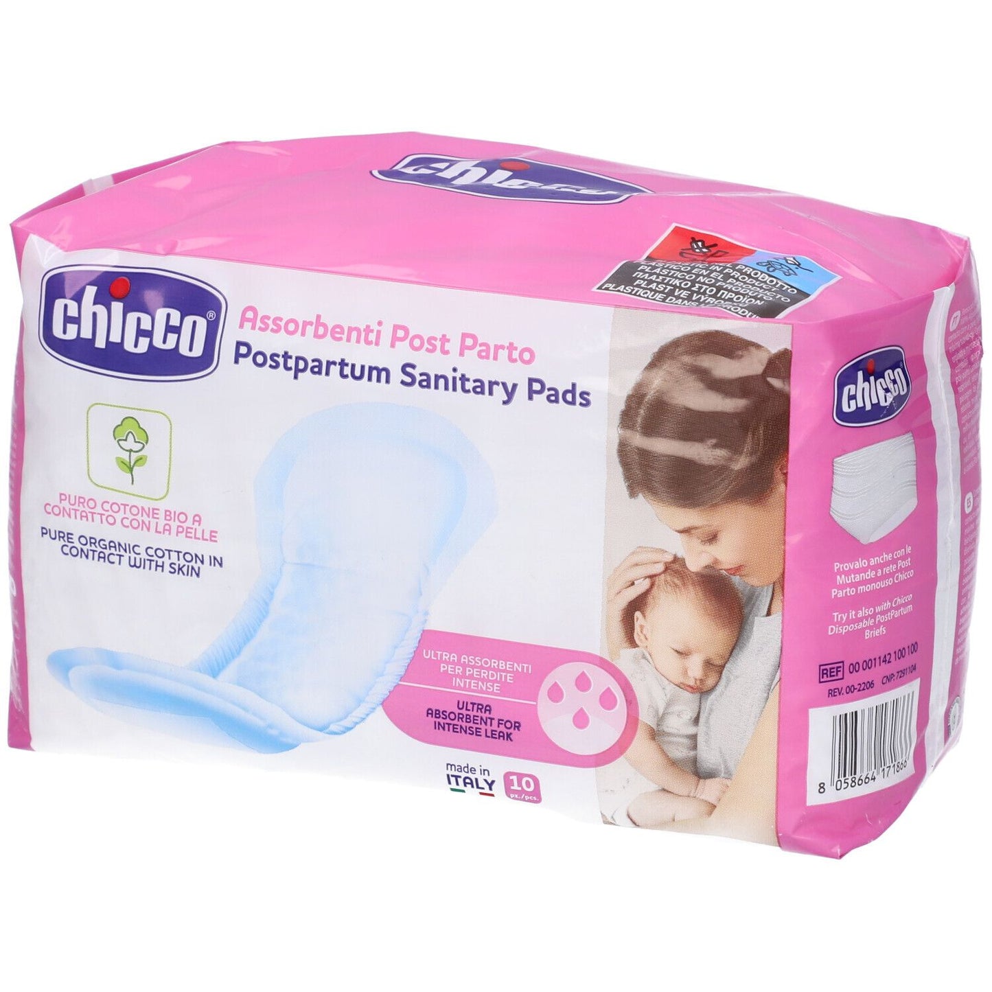 CH ASSORBENTI POSTPARTO COT10P