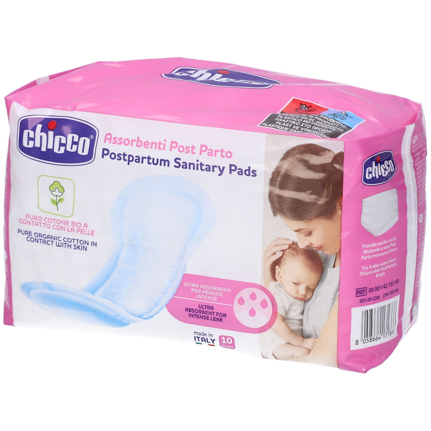 CH ASSORBENTI POSTPARTO COT10P